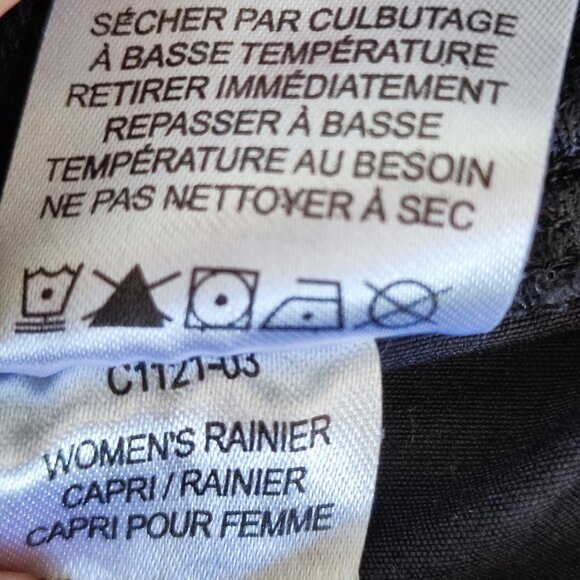 Eddie Bauer Rainer Capris outdoor activity pants black women's size 10 - Picture 7 of 13